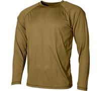 MFH US Undershirt Level I Gen III Base Layer ECWCS Mens Long Sleeve Coyote Tan