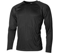 MFH US Undershirt Level I Gen III Mens Active Wear Base Layer Long Sleeve Black