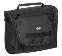 MFH Washbag Toiletry Bag Pouch Organiser Travel Case Hook&Mirror Camping Black