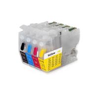 MFHgLKT Compatible LC401 LC401XL Refillable Ink Cartridge With Chip Compatible With MFC-J1010DW MFC-J1012DW MFC-J1170DW Printer(LC401XL)