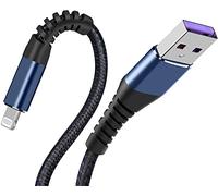 [ MFi Certified ] 2 Pack 16ft iPhone Charger,Lightning Cable Extra Long 16 Foot Charging USB Cord Compatible with for Apple iPhone 12/11/11Pro/11Max/ X/XS/XR/XS Max/8/7/6/5S/SE/iPad Mini Air(Blue)