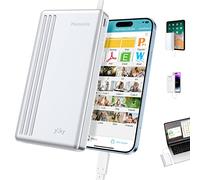 MFi Certified 2TB External Hard Drive for iPhone iPad MacBook Computer,Photo Stick USB Flash Drive Storage Device for iPhone 17/16/ 15/14/13 to Backup Photo| Video | Music| File 【One-Touch Backup】