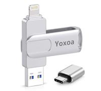 MFi Certified Photo Stick for iPhone Flash Drive (Silver, 512GB)
