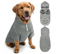 Mfiker Dog Hoodie Dog Hoodie Sweatshirt with Leash Hole for Large Dogs Fall Winter Large Dog Sweater Clothes,Cold Weather Coat Hoodie Sweatshirt for Large Medium Dog Cat (Grey Dog Hoodie, Large)