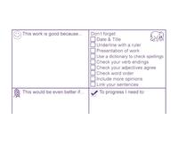 MFL Presentation, Grammar, Spelling Marking Checklist. Large Self-Inking Teacher Stamp - 10x5.2cm*
