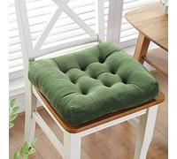 MFLASMF Thick Cushion, Super Soft Plush Chair Pad Comfort Tatami Seat Cushion Floor Cushion Suitable for Home the Car Office-50x50cm(20x20inch)-Dark green