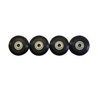 MFMEXUL 10 Pieces of Replacement Wheels for Pilates Reformer, Roller Accessories, Silent PU Construction, Smooth Bearing, Suitable for, 4PCS