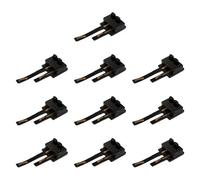 MFMEXUL 10 Pieces Power Box for HO Trains, Electrical Junction Clips, Metal PP Accessory, Easy to Install, Suitable for Model Railroading, Black