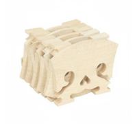 MFMEXUL 10 Pieces Violin Bridge Maple Bridge Replacement Part Accessory Component Hand Polished Baroque Pattern suitable for repair benches part organizers spares