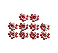 MFMEXUL 100 Rings for Pigeons, Turtle Doves, And Quail Chicks. Reusable Identification Tags for Poultry, Including Canaries And.., red