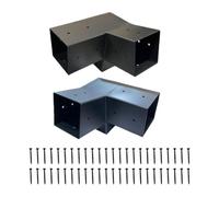 MFMEXUL 15 Degree 3 Way Pergola Bracket Slanted Roof Mounted Wooden Gazebo Bracket for Outdoor Venues