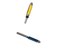 MFMEXUL 2pcs 1/4 & 6mm Shank Flush Extra Bearing Router Bit Cutter,