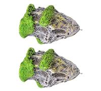 MFMEXUL 2x Aquarium Floating Rocks Suspended Stones Artificial Aquarium Decoration P.