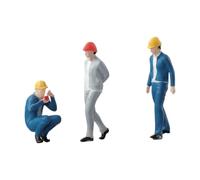 MFMEXUL 3Pcs 1/64 Scale Tiny Resin Collectibles Pretend Play Toy Model Figures Layout