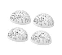 MFMEXUL 4 Pieces Tank Cave, Shelter, Hideaway, Decorative Ornament, Hollow House, Reptile Cave, White