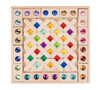MFMEXUL Acrylic Block With Beech Wood Texture And Light Passing Supports And Balance Practice Suitable for kindergarten stations therapy rooms calm corners, Acrylic Gem Jelly