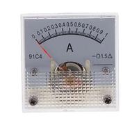 MFMEXUL Ammeter Analog Current Meter DC Ampere Meter Panel Material Plastic Copper Precision Technical Use Suitable for Electrical Transmission, 0-1A