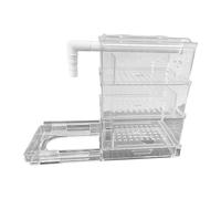 MFMEXUL Aquarium Fish Tank Drip Tray with Transparent Drawer Silent Filtration Device to Increase The