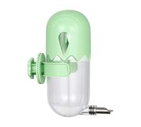 MFMEXUL Automatic Water for Caged Birds, Removable PP And Metal Bottle, Odorless, Dustproof System, Green