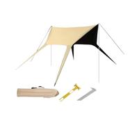 MFMEXUL Awning Rain Cover Canopy Waterproof Oxford with Sturdy Iron Frame Suitable for Camping Fishing Picnic, 3x6.2m