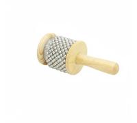 MFMEXUL Bead Shaker Toy Children Rhythm Percussion Instrument Wooden Handle Bead Tube Handheld Rattle Engaging Texture And Motion suitable for early education rhythm, Wood, Small