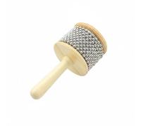 MFMEXUL Bead Shaker Toy Children Rhythm Percussion Instrument Wooden Handle Bead Tube Handheld Rattle Engaging Texture And Motion suitable for early education rhythm, Wood, Large