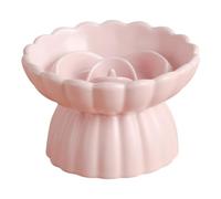 MFMEXUL Bowl of Chats Raised Bow Bow Bowl Portable Cervical Cervical Protection in Slow Ceramic Container for Hamster, Pink