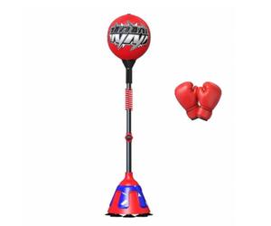 MFMEXUL Boxing Agility Enhancer with Stand Standing Freestanding Punching Ball Gloves Weighted Punching Ball with Stand for Home Gym