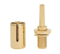 MFMEXUL Brass Brass Embouchure Guide Breath Control Tool Pressure Practice Aid Adjustable Resistance Device Suitable for students focused practice music coaching band rehearsal, Gold
