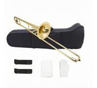 MFMEXUL Brass Trombone Tenor Trombone Bb Trombone Slide Trombone Instrument With Responsive Slide And Balanced Weight For Comfortable Learning Suitable for students training school concerts auditions