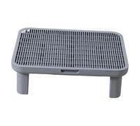 MFMEXUL Cat Box with Steps, Non-slip, Practical, Portable, Easy to Clean, Premium, Anti-crawl, Gray