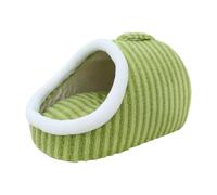 MFMEXUL Cat Cave Bed, Pet House, Portable with Removable Cushion, Dog Tent, for Small Animals to Play, Green