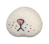 MFMEXUL Cat Whisker Holder, Cat Whisker Storage Organizer for Keepsakes, Three-Dimensional Design, Made of Wool Fiber, Suitable for Decoration, white
