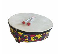 MFMEXUL Children Drum Wooden Floor Drum Percussion Instrument Gathering Drum Built for Learning Suitable for Early Education Classes Social Play Home Tutoring, Style 1