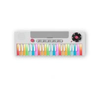 MFMEXUL Children Learning Keyboard Electronic Piano Toy Musical Instrument With 22 Instrument Sounds Numbered Lightweight Tabletop Form
