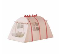 MFMEXUL Children Play Tent Dinosaur Indoor Foldable Mesh Up Oxford Cloth Lightweight Assembly Suitable for Camping Parties Playroom, Pink, S E
