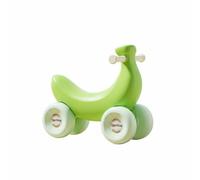 MFMEXUL Children Rocking Horse Banana Ride Car Scooter Push Along Four Wheel Quiet Smooth Wheels Ergonomic Seat For Comfort, Green