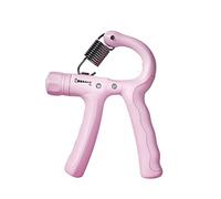 MFMEXUL Children's Grip Strengthener Adjustable Finger Extender Forearm Exercises Ergonomic Non-Slip Handle Made of PP TPE Metal, Pink