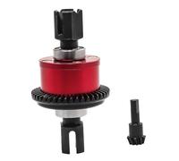 MFMEXUL Differential Assembly Front Rear Split Differential Assembly RC Car Metal Accessories Parts RC Car Components High Performance Structure Suita, Red