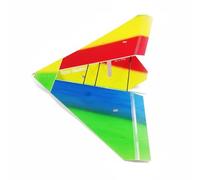 MFMEXUL Electric Glider RC Foam Board Aircraft with Triangular Wing Configuration for Outdoor Adventure High Altitude Flying Maneuverability Smooth Soaring, Rainbow