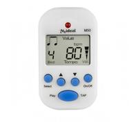 MFMEXUL Electronic Metronome Digital Metronome Tempo Guide Rhythm Assistant Clip On Metronome With Display Light And Headphone Port Suitable for instrument, White