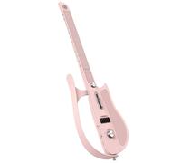 MFMEXUL Electronic Music Device Smart Guitar Digital Instrument Stringless Fretboard With App Light Built In Speaker Foldable Portable Silicone Structure, Pink
