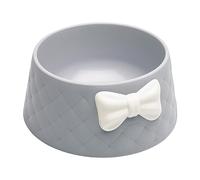 MFMEXUL Elegant Pet Feeder for Indoor Animals - Contemporary Design, Gray