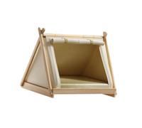 MFMEXUL Elevated Pet Bed, Cozy, Stylish, Semi-enclosed, Compact And Breathable, for Indoor Cats, Summer Mat