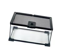 MFMEXUL Glass Reptile Terrarium, Breathable Portable Breeding Box for, Turtles, Chameleons, And Scorpions, 30cmx20cmx15cm