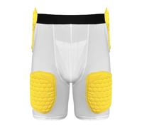 MFMEXUL Guard Compression Shorts with Groin Protector Close-Fitting Football Girdle with Groin Protector Pocket Lightweight Football Girdle for Rugby Athletes