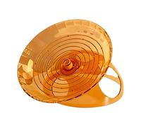 MFMEXUL Hamster Wheel, Round Hamster Activity Toy, Silent Running Wheel for Small Animals, Hedgehogs, Mice, Gerbils, Orange