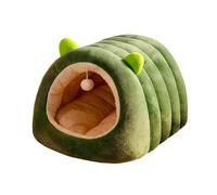 MFMEXUL Indoor Cat Bed, Soft And Relaxing Nest, Warm Puppy Bed, Small Dog Bed, Green M