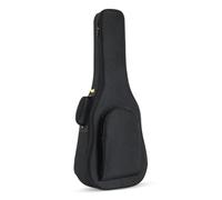 MFMEXUL Industrial Cover Acoustic Guitar Bag Case Gig Bag With Soft Padded And Front Zippered Pocket In Oxford And Flannel Suitable for rehearsal lessons for, Array, Noble Black, 40/41 Inch
