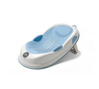 MFMEXUL Infant Bathing Support Bath Lounger Seat Cradle Recliner with Temperature Display and Compact Folding for Secure Support and Quick Setup Suitable for Newborn Bath use, Array, Blue
